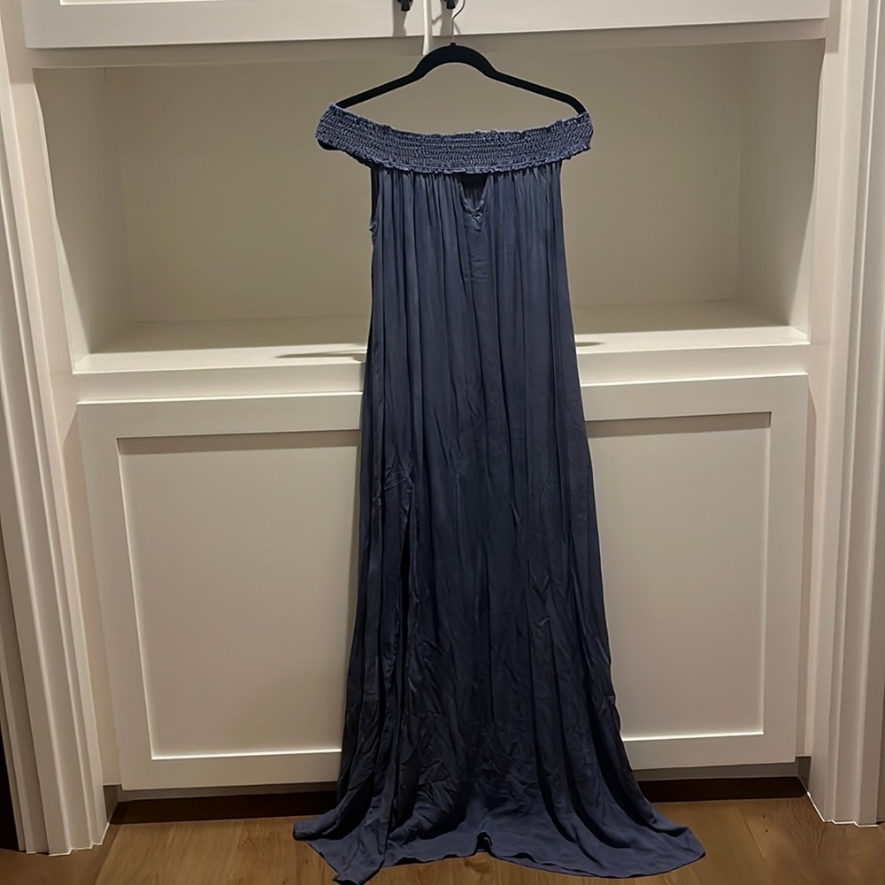 Blue Life Off-The-Shoulder Maxi Dress